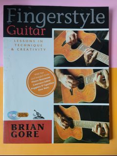 Guitar 🎸 Book : Fingerstyle Guitar by Brian Gore ( w/ still sealed/unopened CD included ) , 109 pages , non -fiction ( tutorial - fingerstyle guitar 🎸 playing )