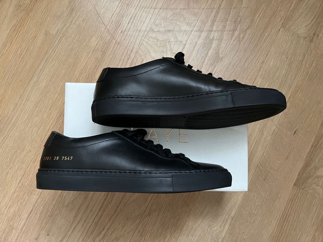 Common Projects Achilles Low Premium Leather Sneakers Shoes
