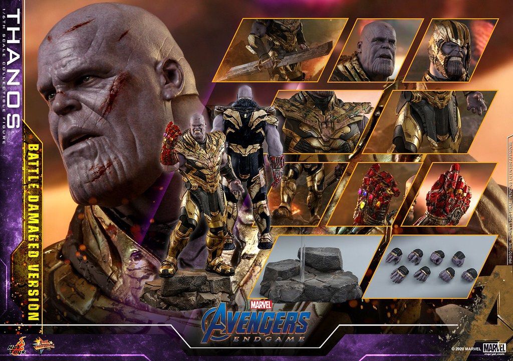 全新啡盒未開Hottoys MMS564 Thanos Battle Damaged 滅霸戰損版, 興趣