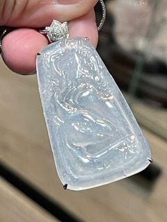 緬甸翡翠A貨玻璃種墜子💗