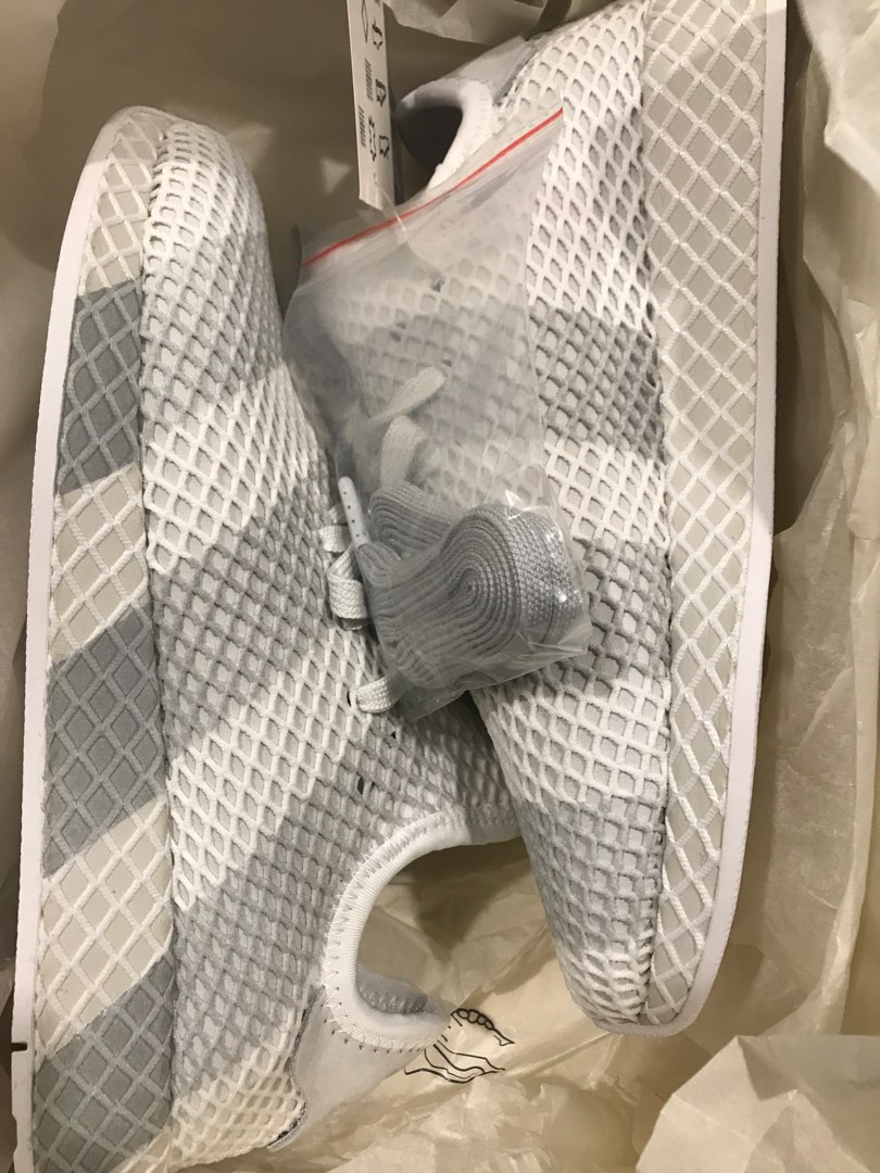 Adidas Deerupt Consortium White Grey US7 Men s Fashion Footwear