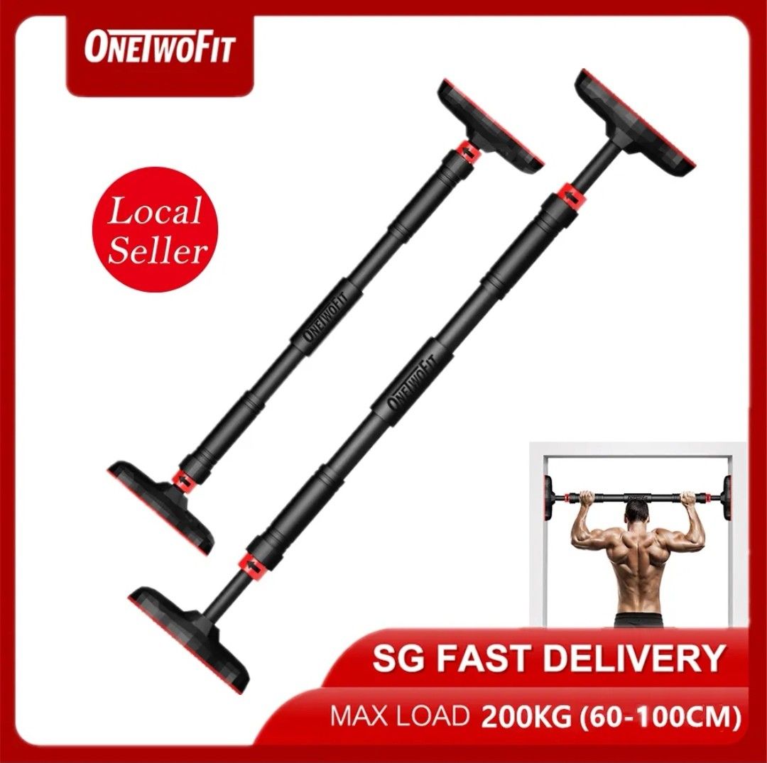 Adjustable Pull Up Bar (No Drilling), Sports Equipment, Exercise