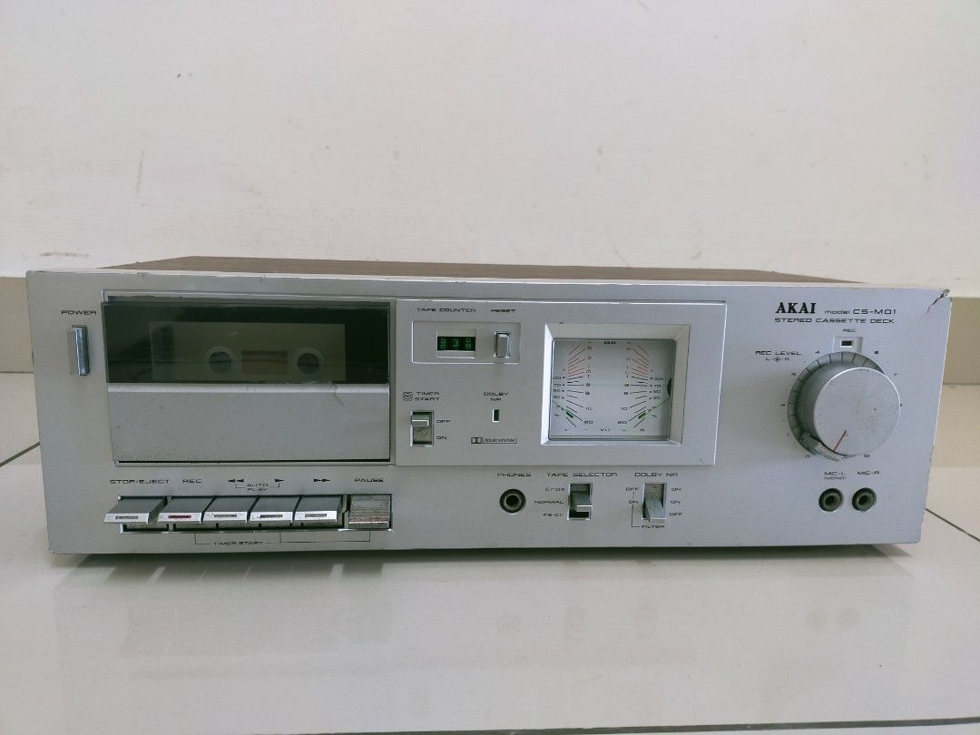 AKAI CSM01 STEREO CASSETTE DECK, Audio, Other Audio Equipment on Carousell