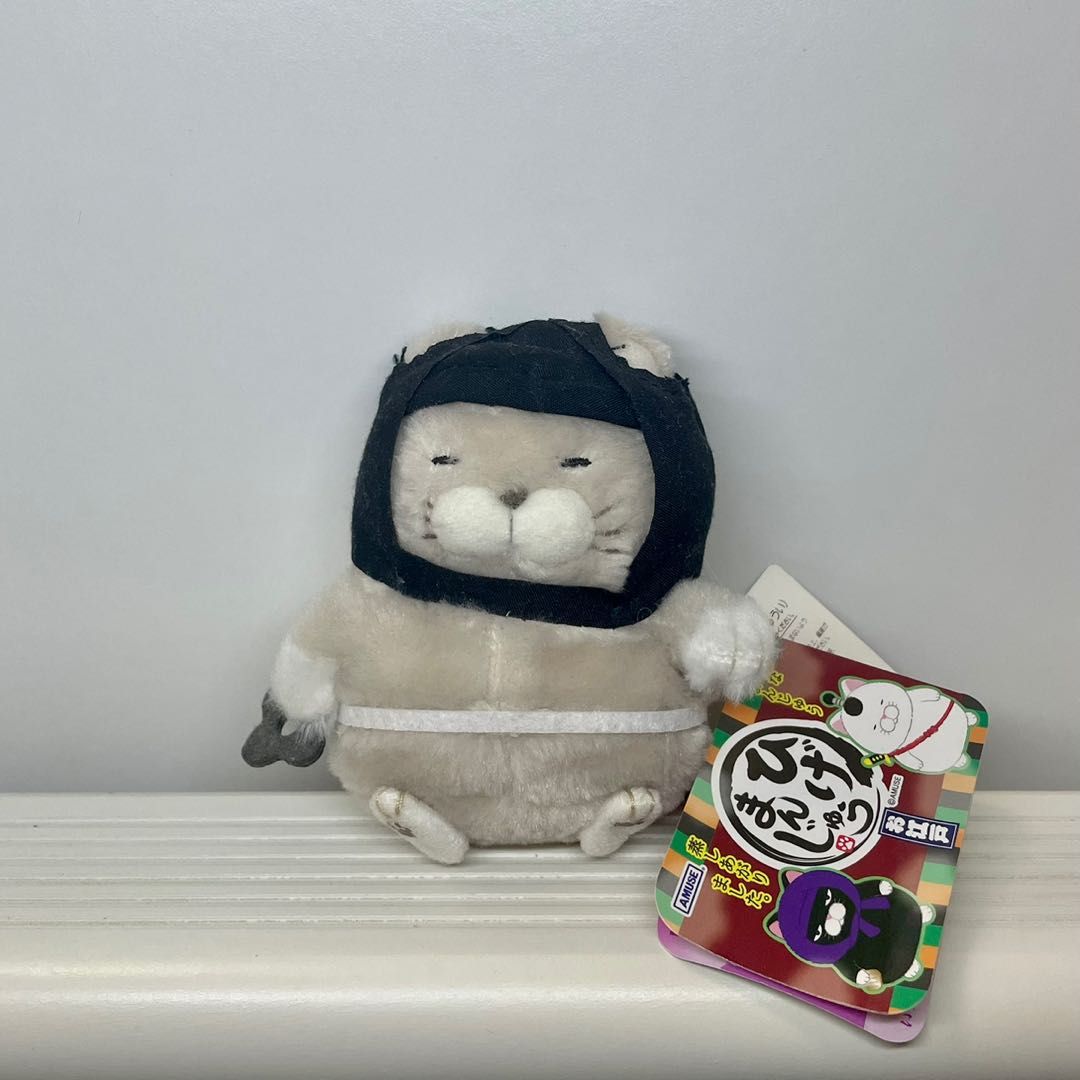 Amuse 忍者猫 公仔 ｜Ninja cat doll, 興趣及遊戲, 玩具 & 遊戲類 - Carousell