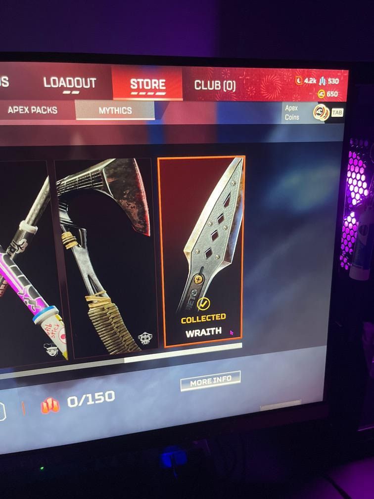 Apex Account Wraith Heirloom, Video Gaming, Gaming Accessories, InGame