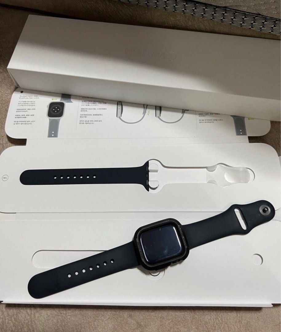 腕時計(デジタル) apple watch7 41mm 17 2023 gps 保証 【58%OFF