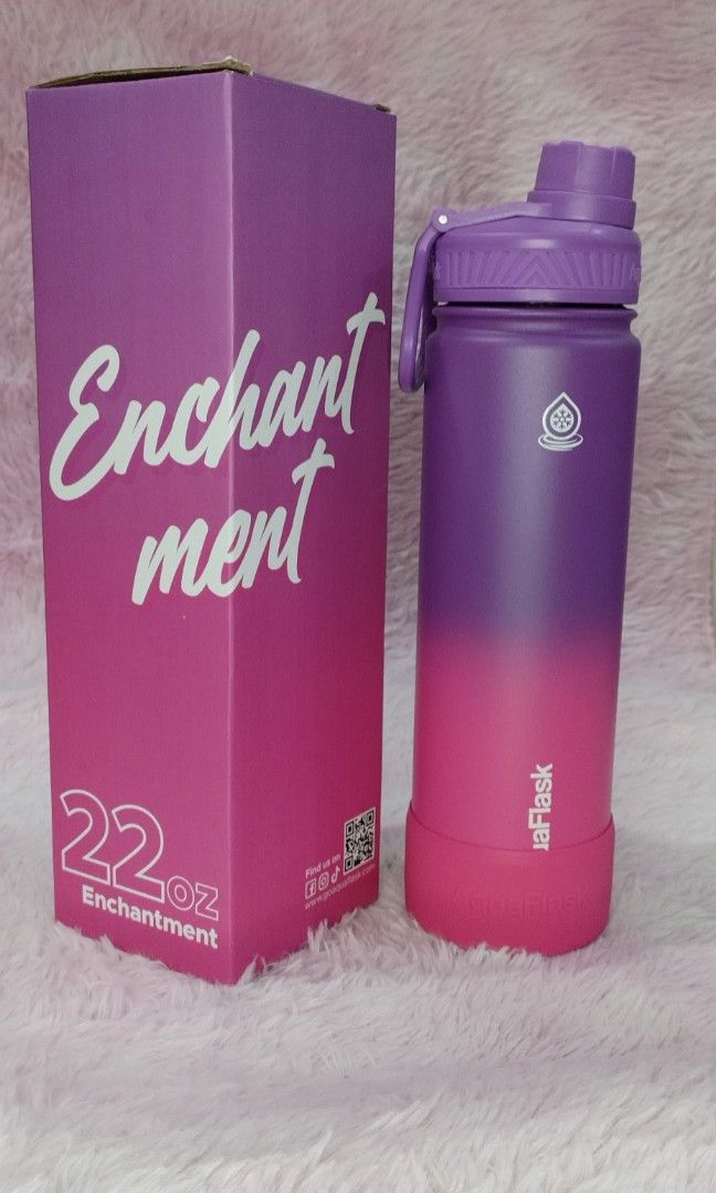 AQUAFLASK 22oz LIMITED EDITION ECHANMENT (Category: Water Bottles & Tumblers) located in Quezon City. Submitted by jtlalimitedcollectibles (Listing ID 1225027908, Image 1). Description: Aquaflask Available Limited Stocks Only! Wide Mouth W/ Spout Lid Vacuum Insulated Stainless Steel Drinking Water Bottle * Stainless Steel * Double-Wall * Vacuum Insulated * Leak Proof * BPA FREE * 12hours ,24 hours cold * Durable * Convenient to use * 1 year warra