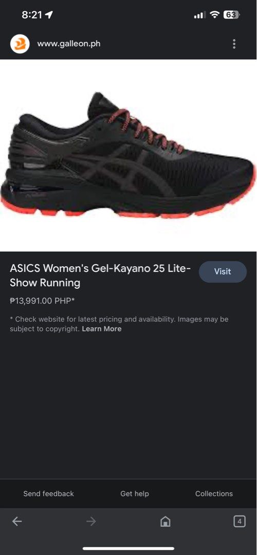 Asics women's gel-kayano 25 lite-show running shoe (black/black online