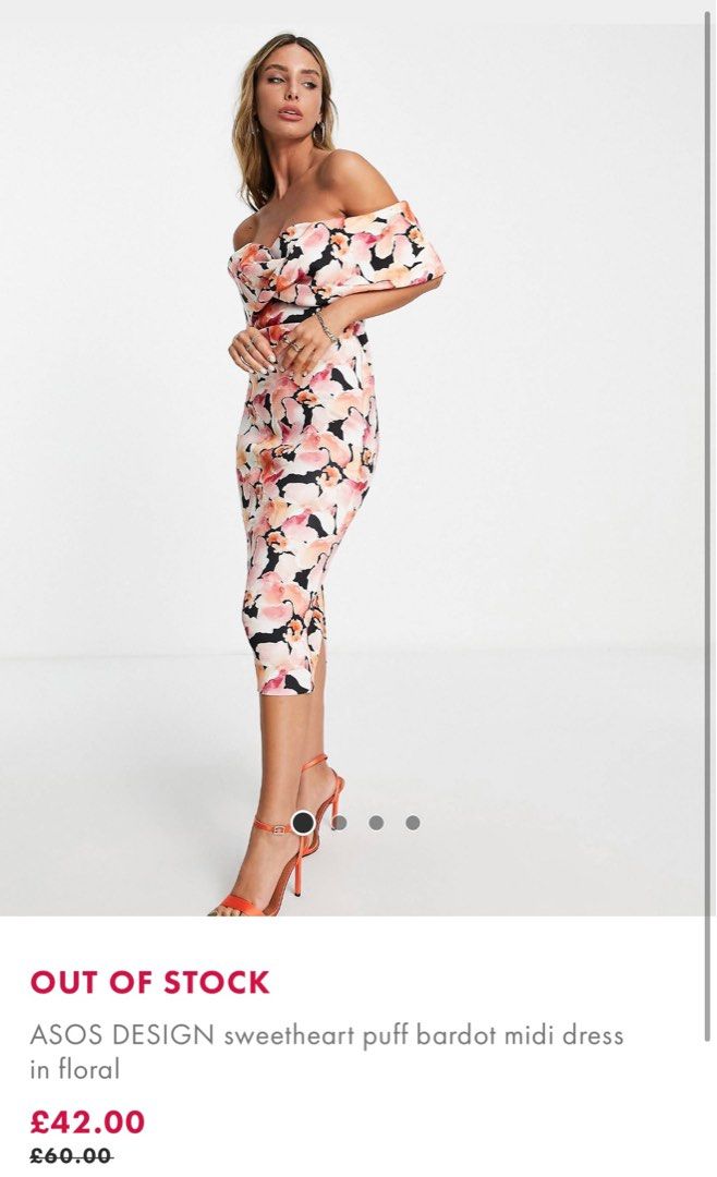 Asos floral scuba dress best sale