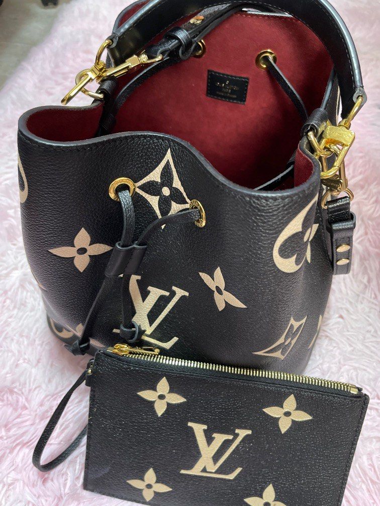Reserved‼️)AUTHENTIC 💖Super Rare & Very Hard to Get 💖Bnib Louis Vuitton Neo  Noe Monogram Canvas with Noir Leather , Luxury, Bags & Wallets on Carousell