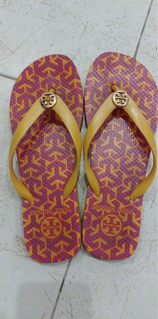 Flash Sale! Authentic Tory Burch Slippers (size 7), Women's Fashion,  Footwear, Flats & Sandals on Carousell