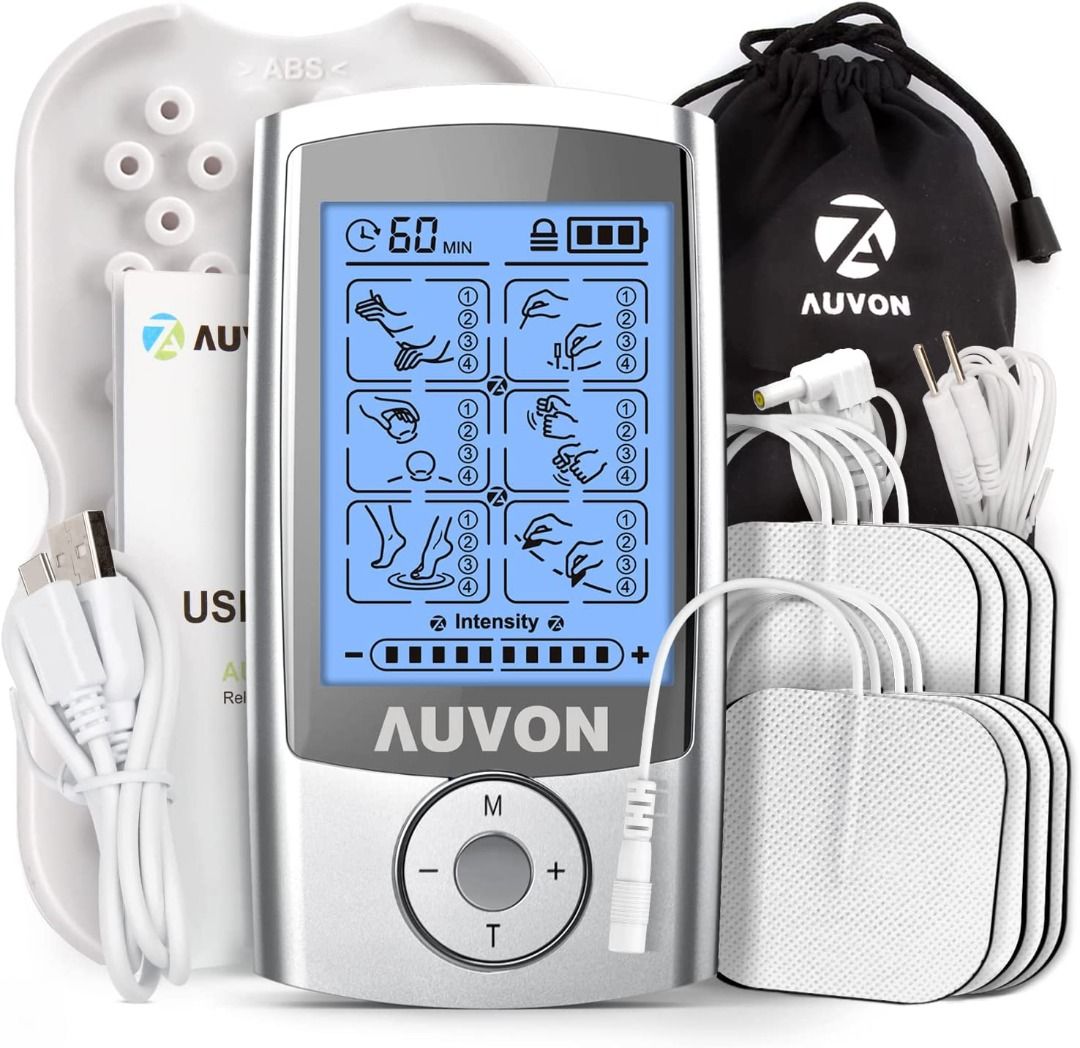 Tens EMS Unit with Infrared Heat - Patented Tens Unit Muscle Stimulator  Machine