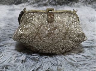 Beaded Clutch Bag with Sling