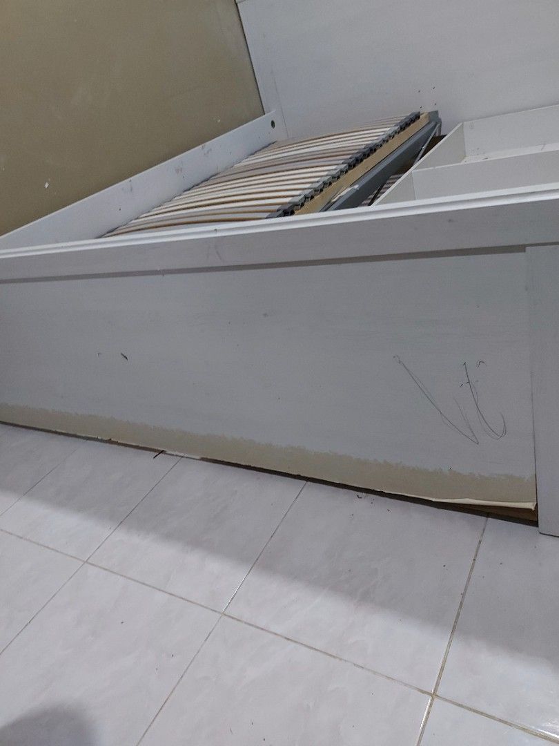 Bed Frame + Lonset Slats, Furniture & Home Living, Furniture, Bed