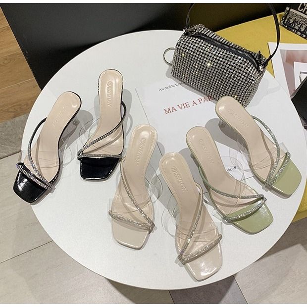 White discount shiny heels