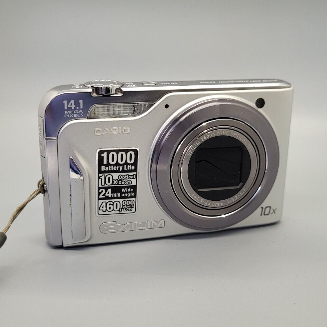 BMC Casio Exilim EX H15 14.1MP Silver 10X Wide Optical Zoom Digital Compact used CCD Sensor