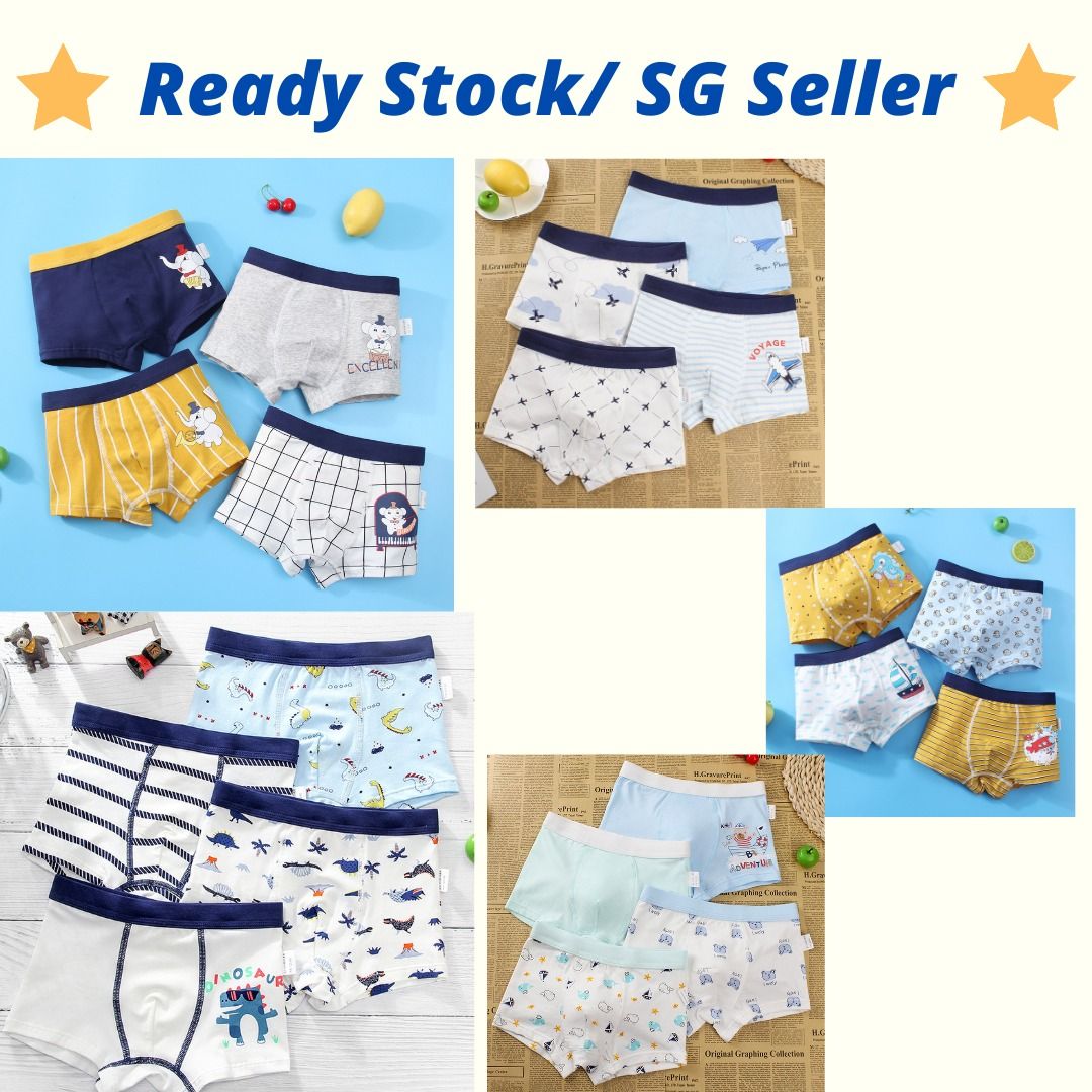 Kids Toddler Baby Girls Boys Underpants Cute Cartoon Print Underwear Shorts  Cotton Briefs Trunks 4PCS Underwear Girls 7 8 Girls Size 10 Clothes 