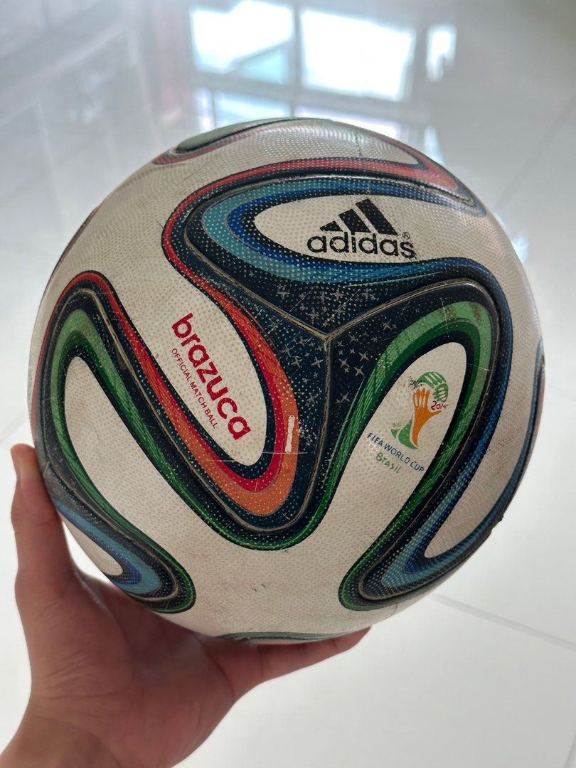 Brazuca World Cup 2014 adidas official match ball used, Sports Equipment,  Sports & Games, Racket & Ball Sports on Carousell