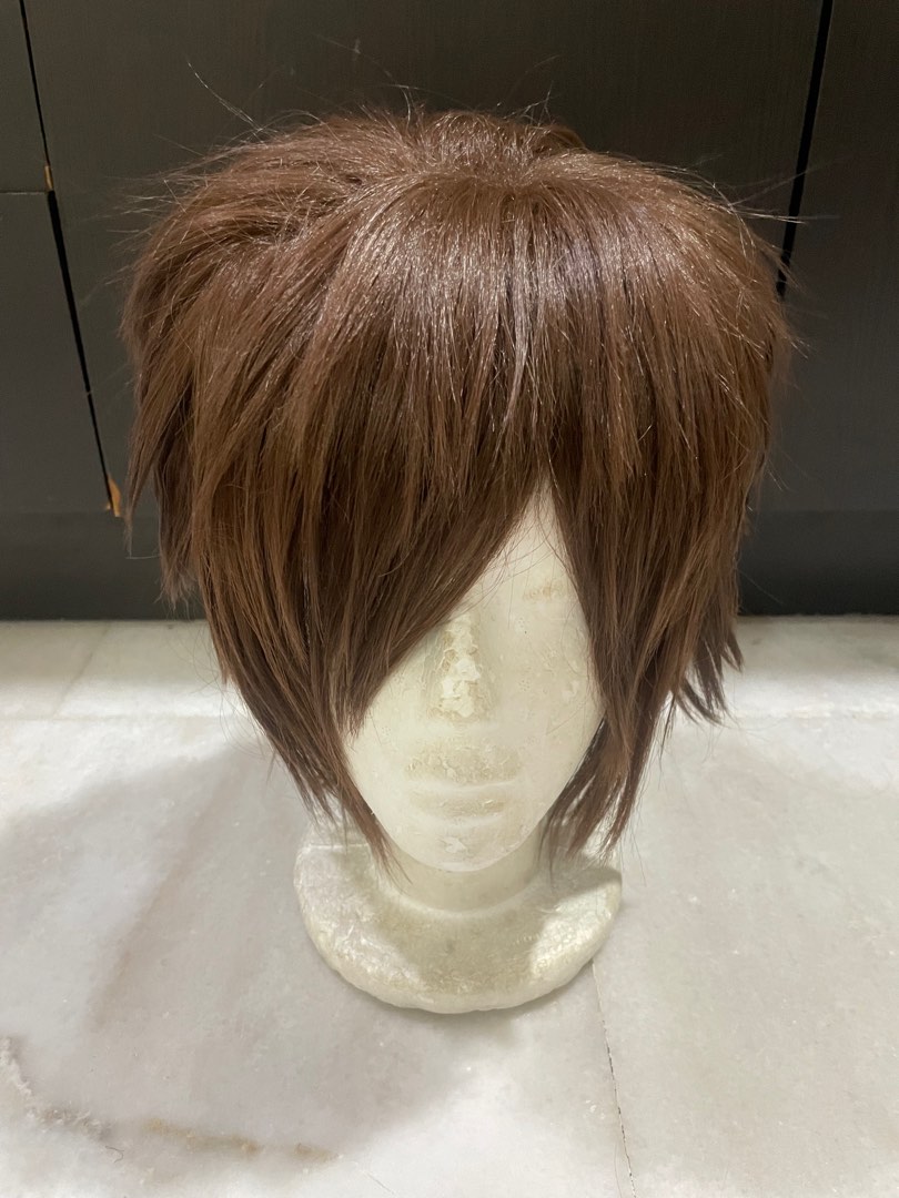 Brown wig short cosplay Beauty Personal Care Hair on Carousell