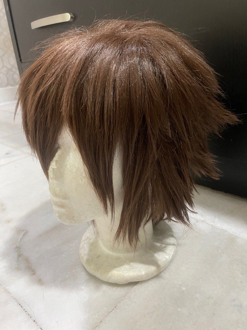 Brown wig short cosplay Beauty Personal Care Hair on Carousell