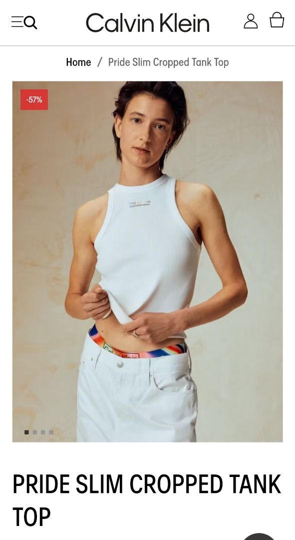 Calvin Klein cropped tank top