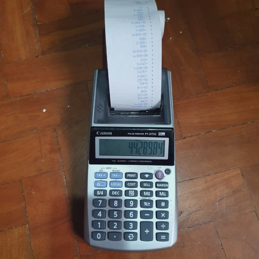 Canon Calculator Printer P1-DTSC 12 DIGITS WITH KEYPAD FLAWS AS IS, Hobbies Toys, Stationary & Craft, Other Stationery Craft on Carousell