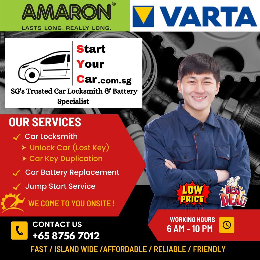 Car Battery Replacement (Free Onsite Diagnostic Check )