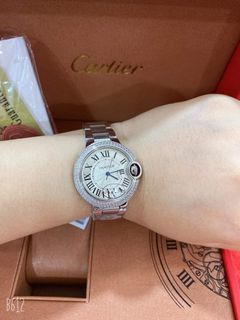 CARTIER SILVER WITH STONE JAPAN DIAL AUTHENTIC WATCH