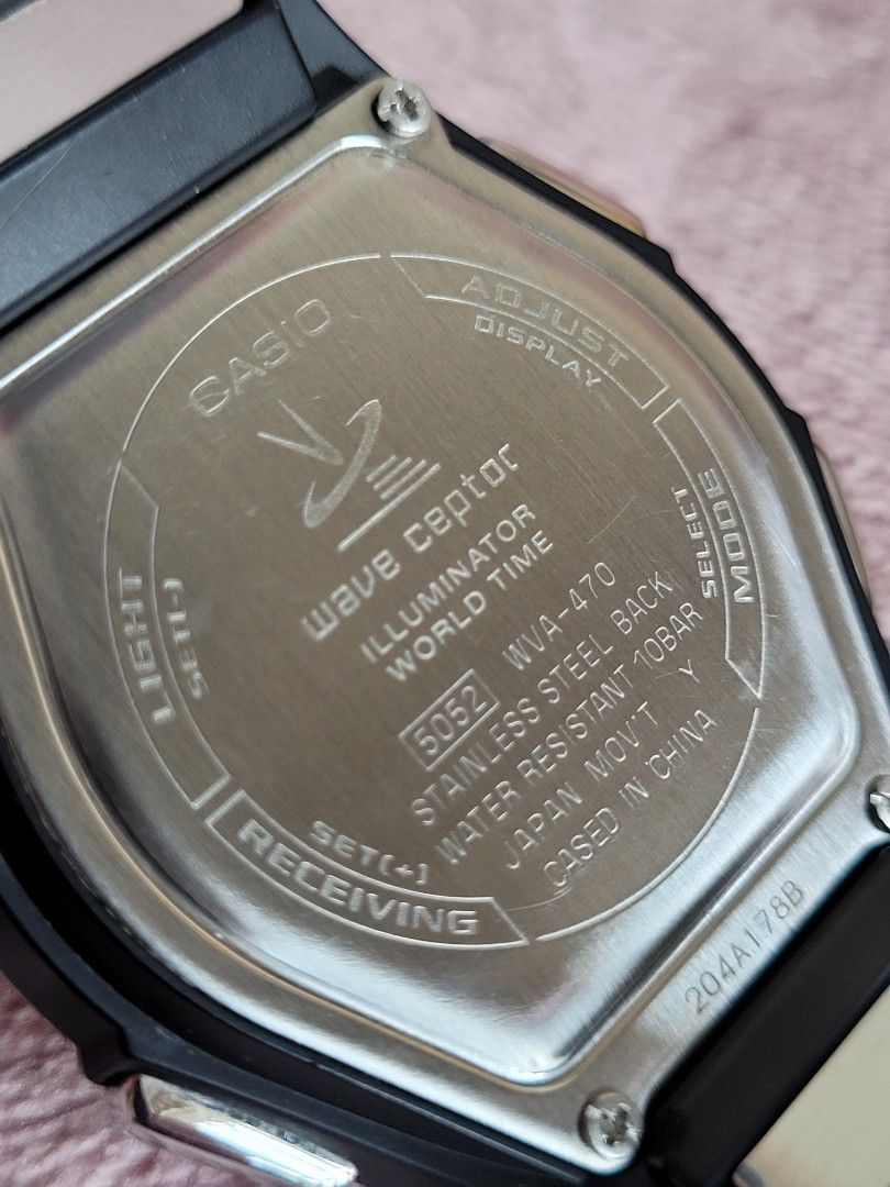 Casio Wave Ceptor Tough Solar World Time WVA 470 Men s Fashion