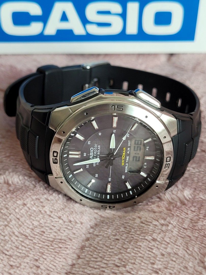 Casio world time wave sale ceptor