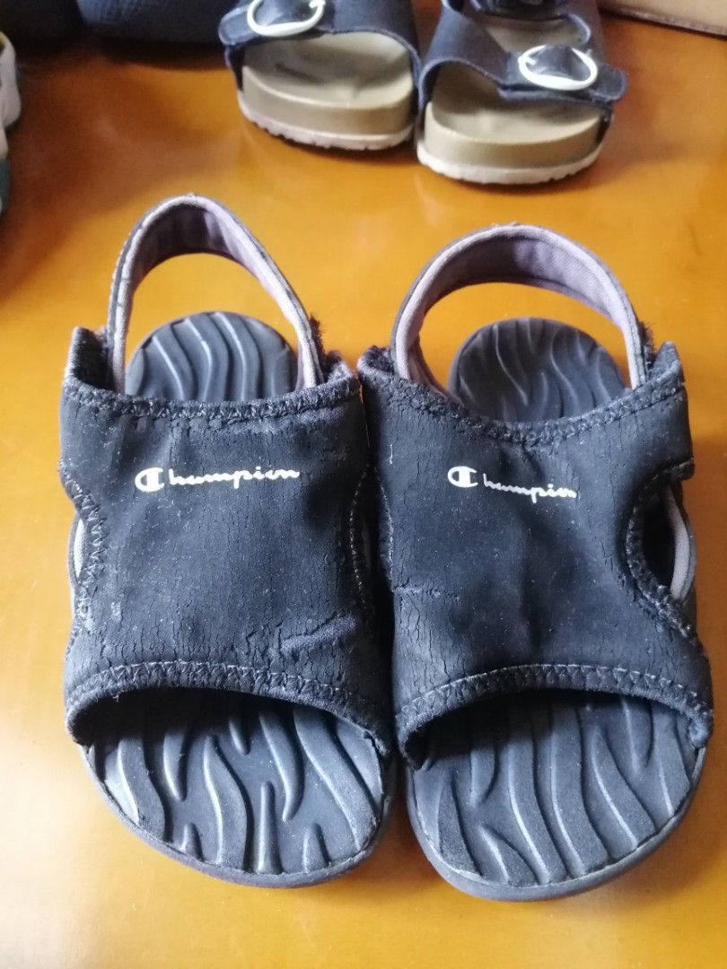 Champion sandals Babies Kids Babies Kids Fashion on Carousell
