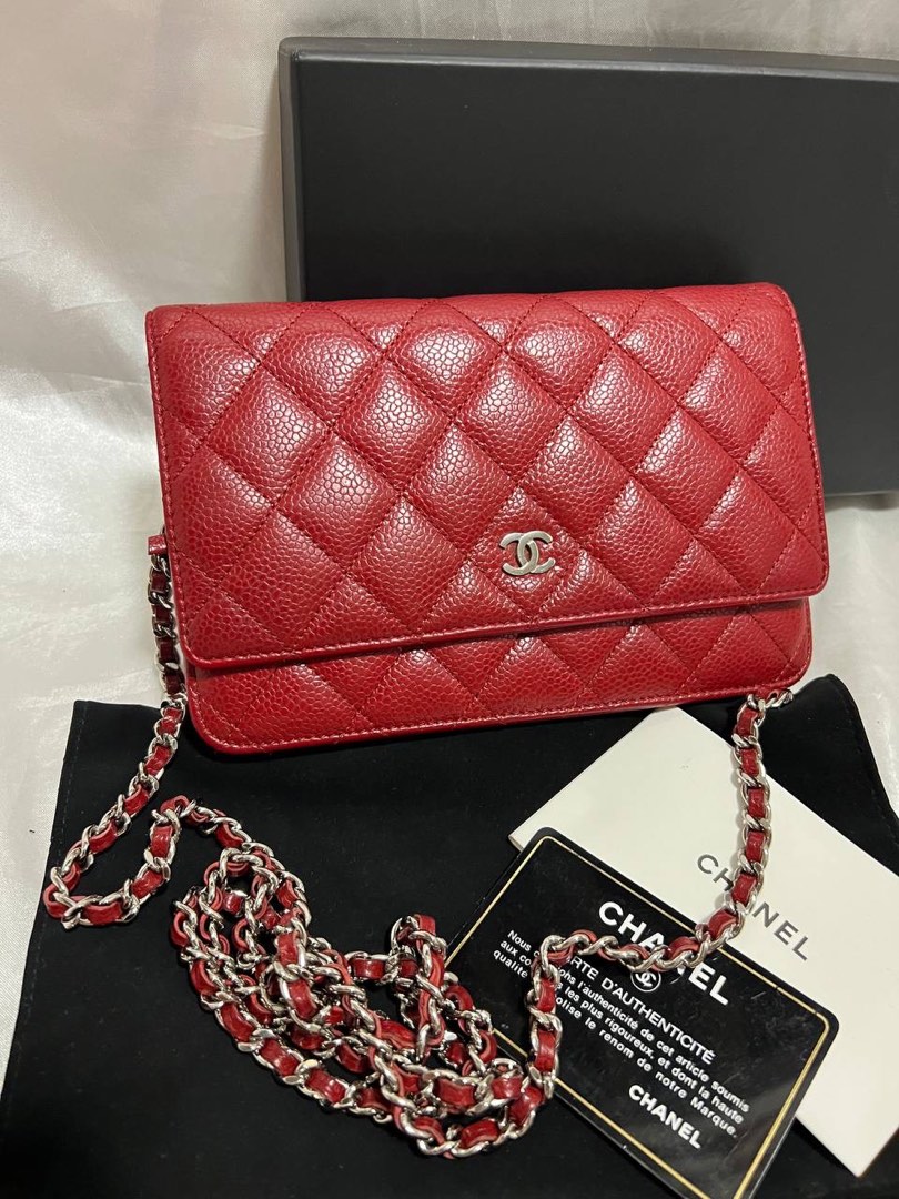 Chanel classic wallet on chain woc, Luxury, Bags & Wallets on