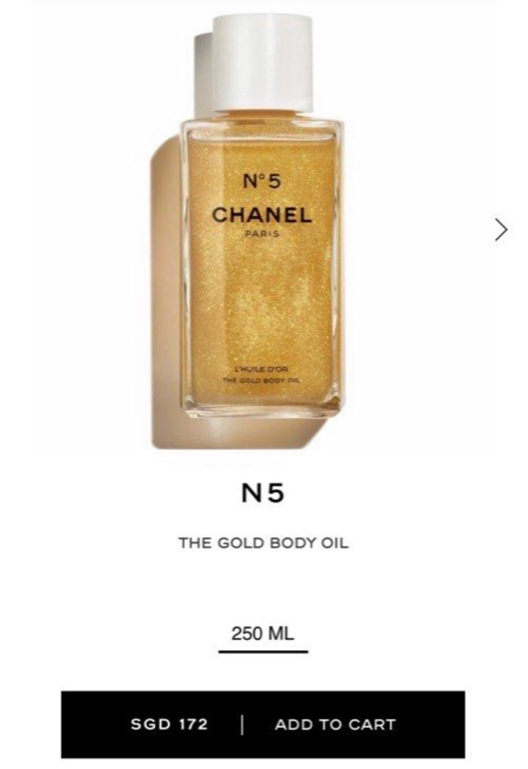 Chanel n5 body oil cheap
