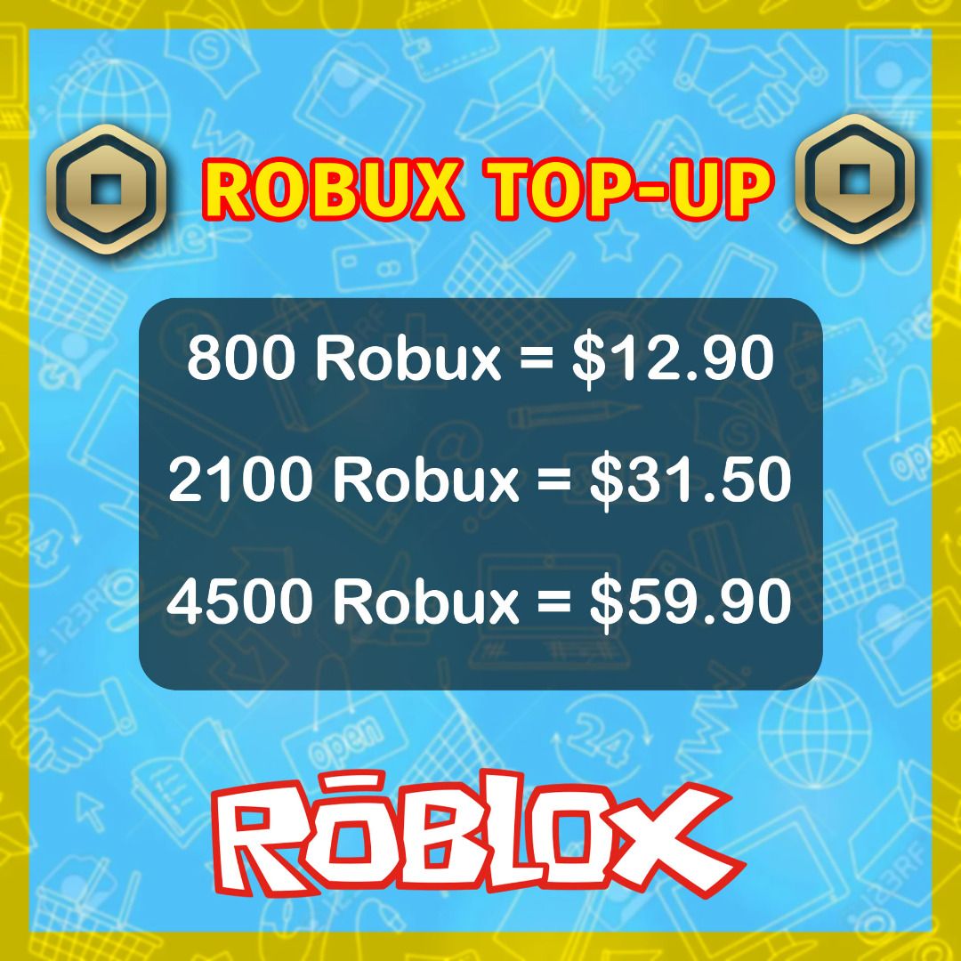 CHEAPEST] Roblox Robux Top-up, Video Gaming, Gaming Accessories, Game Gift  Cards & Accounts on Carousell