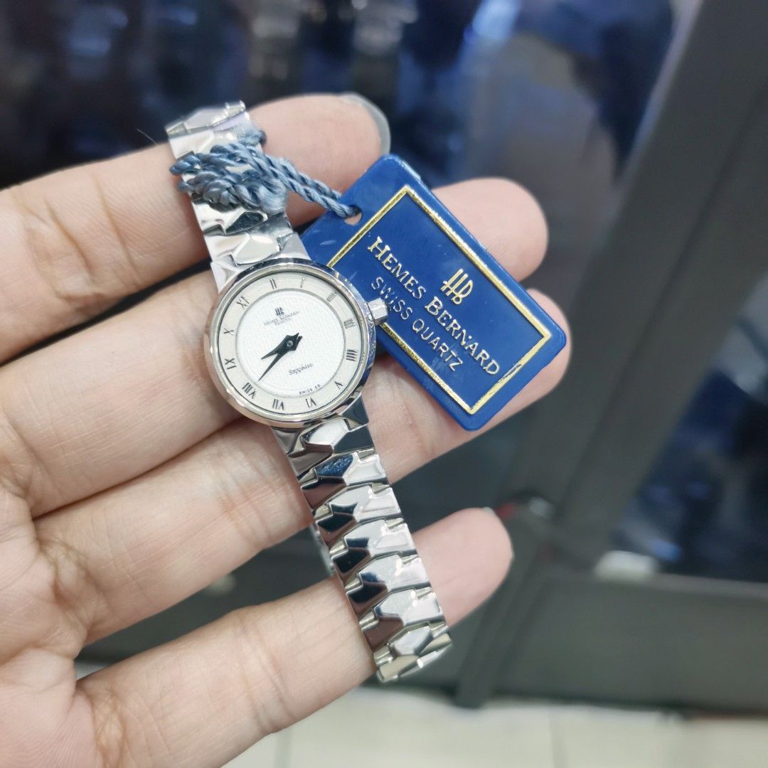 CLEARANCE Hemes Bernard Swiss Sapphire Women Small Size