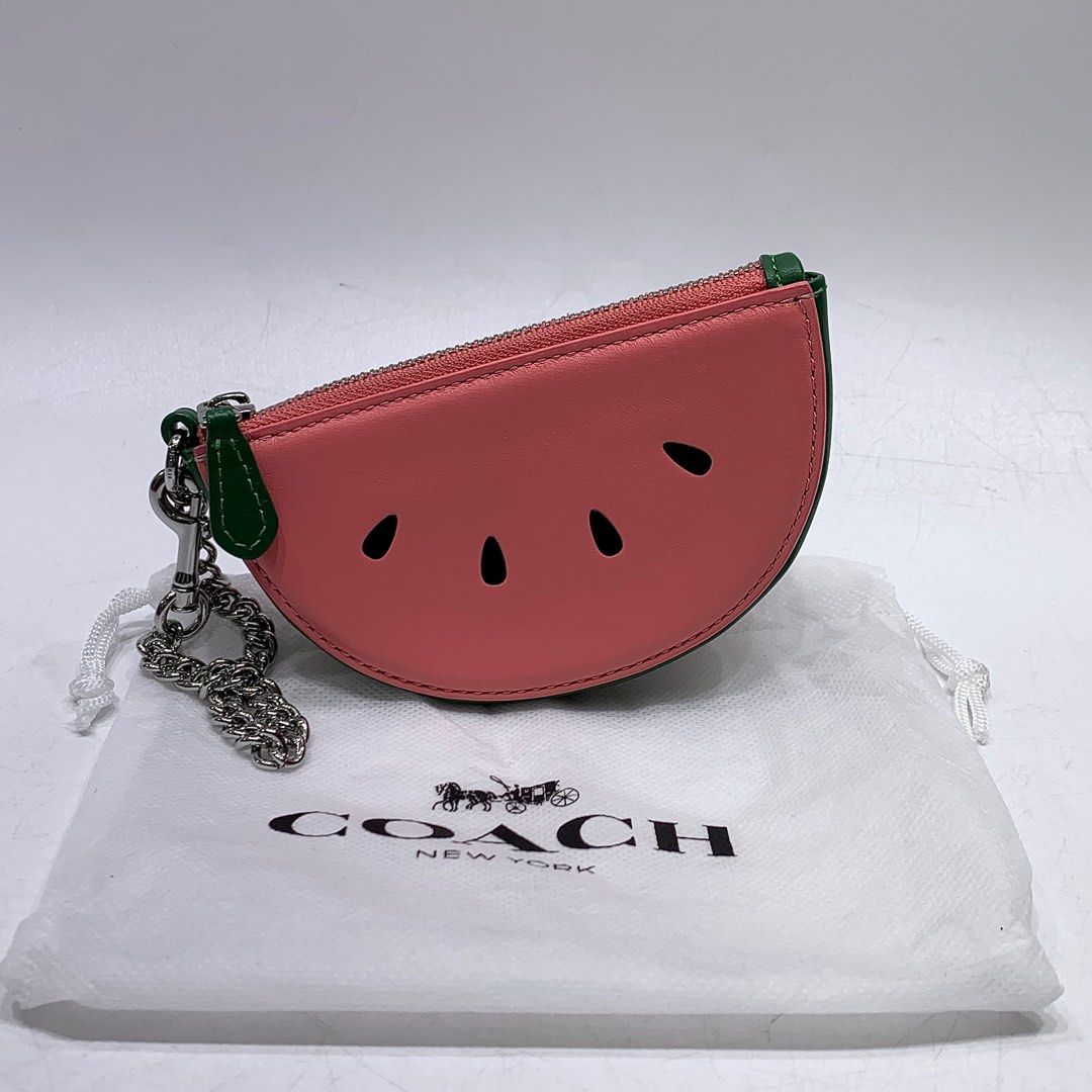 COACH WATERMELON COIN CASE 237010922 Women s Fashion Bags Wallets Wallets Card Holders on Carousell