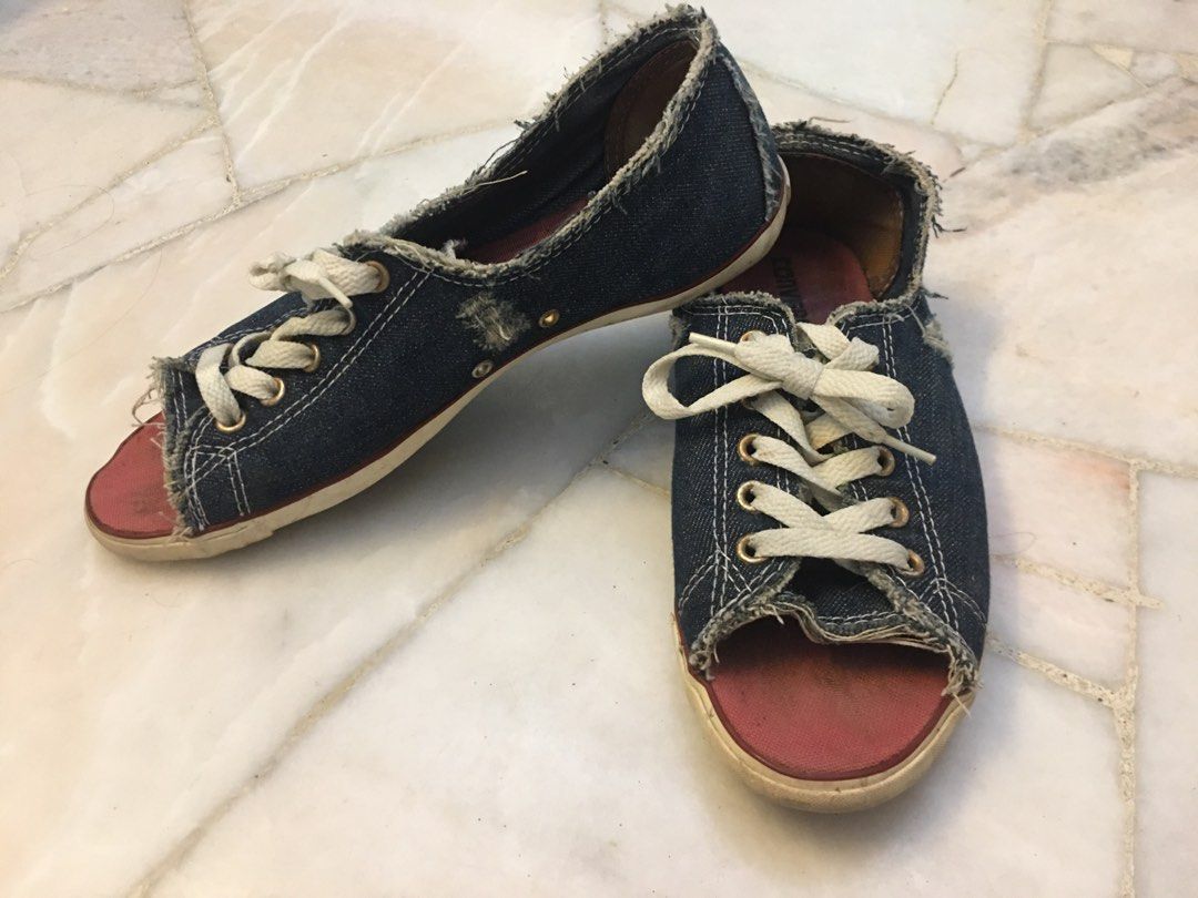 Converse open deals toe sneakers