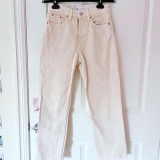 cream jeans