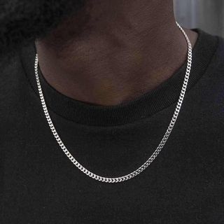 Mens cuban cheap chain necklace