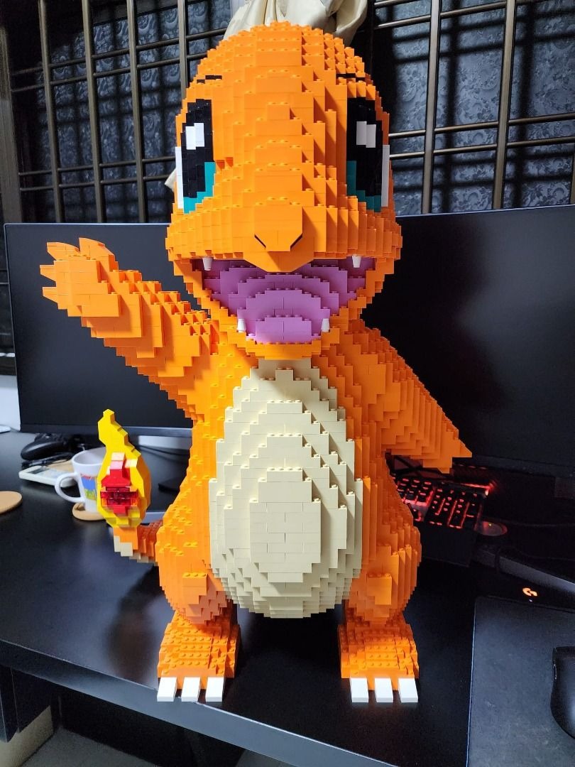 Custom made life-size Charmander Pokemon (LEGO), Hobbies & Toys, Toys ...