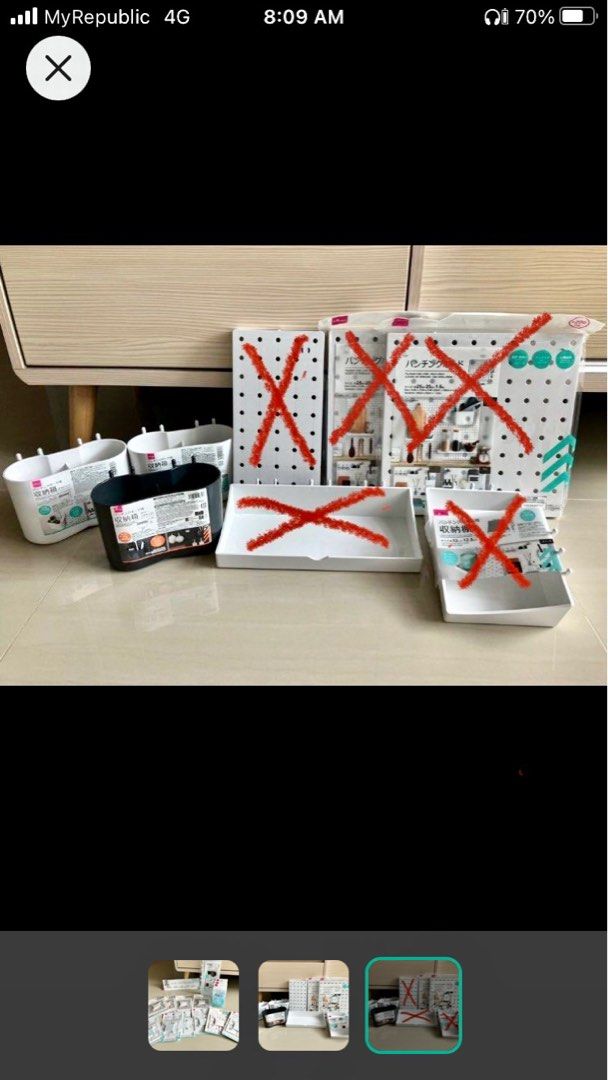 Daiso assorted items (Category: Craft Supplies & Tools) located in Singapore. Submitted by jlt25 (Listing ID 1199102512, Image 3). Description: I have some brand new Daiso items. Please refer to pictures posted. Items marked ❌❌are sold..