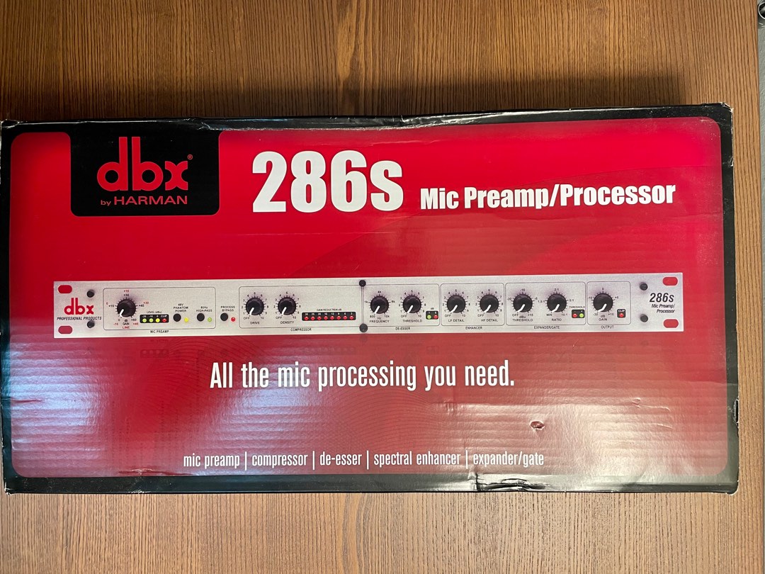dbx 286s Microphone Preamp/Channel Strip, Audio, Other Audio