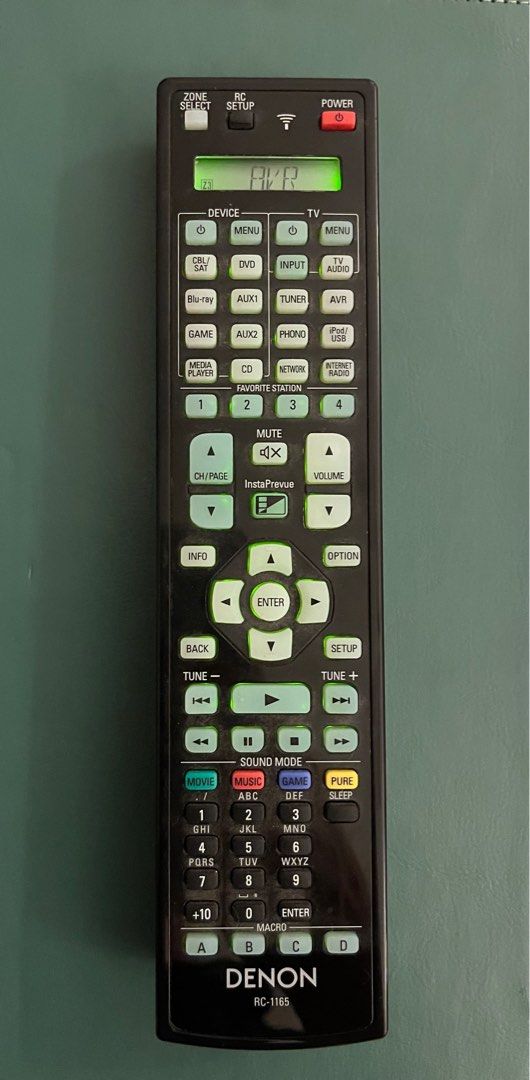 Denon Remote Control RC 1165, Audio, Soundbars, Speakers & Amplifiers