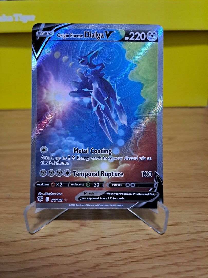 Dialga AA Alternate Art Astral Radiance Pokemon Card, Hobbies & Toys