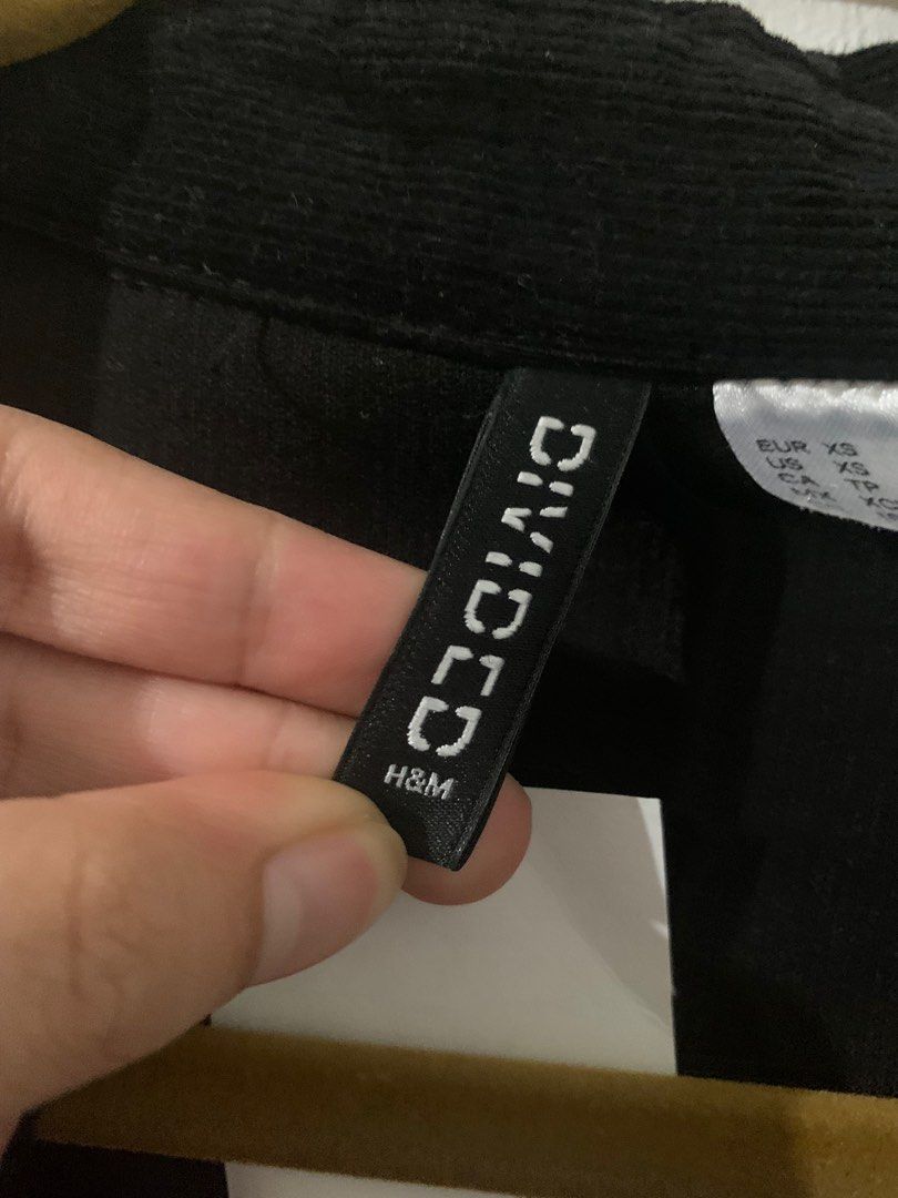 Black cropped sales cord jacket