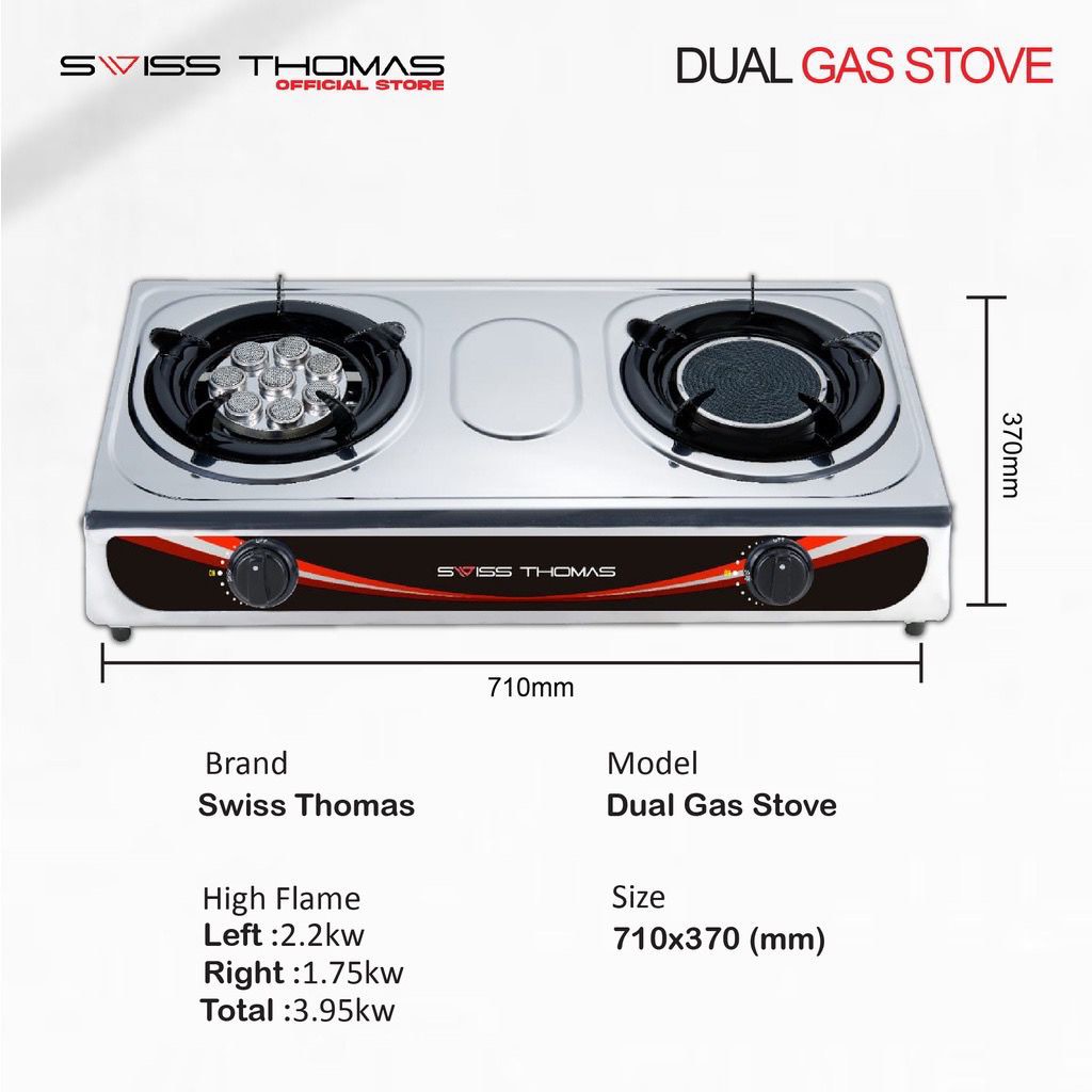 Dual Gas Stove, TV & Home Appliances, Kitchen Appliances, Hobs & Hoods