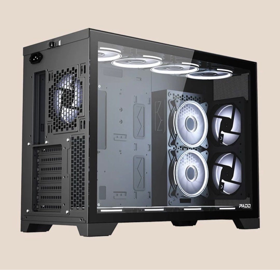 Dynamic XLEATX Full Tower Gaming Computer Case [Without Fans] Black
