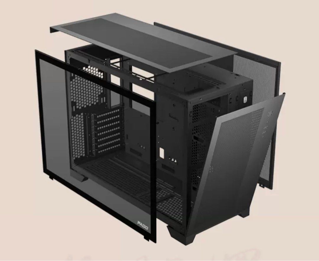 Dynamic XLEATX Full Tower Gaming Computer Case [Without Fans] Black
