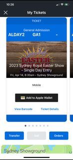 Easter Show ticket