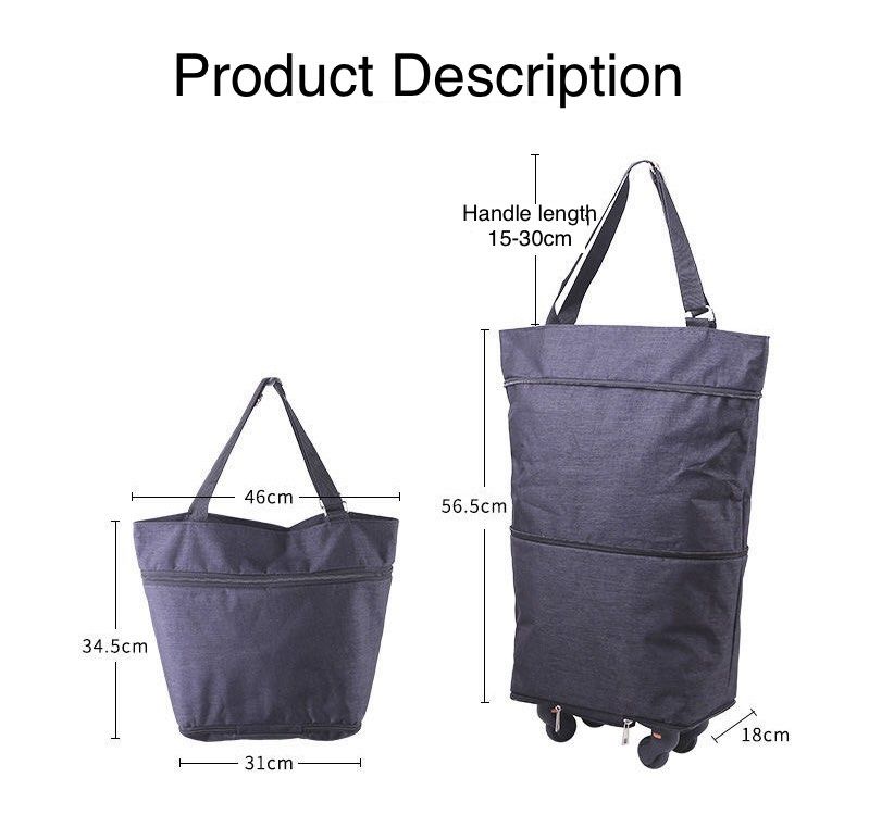 Luggage tote with wheels online